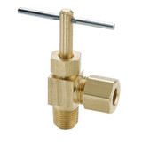 Compression to Pipe - 90 Elbow - Needle Valves